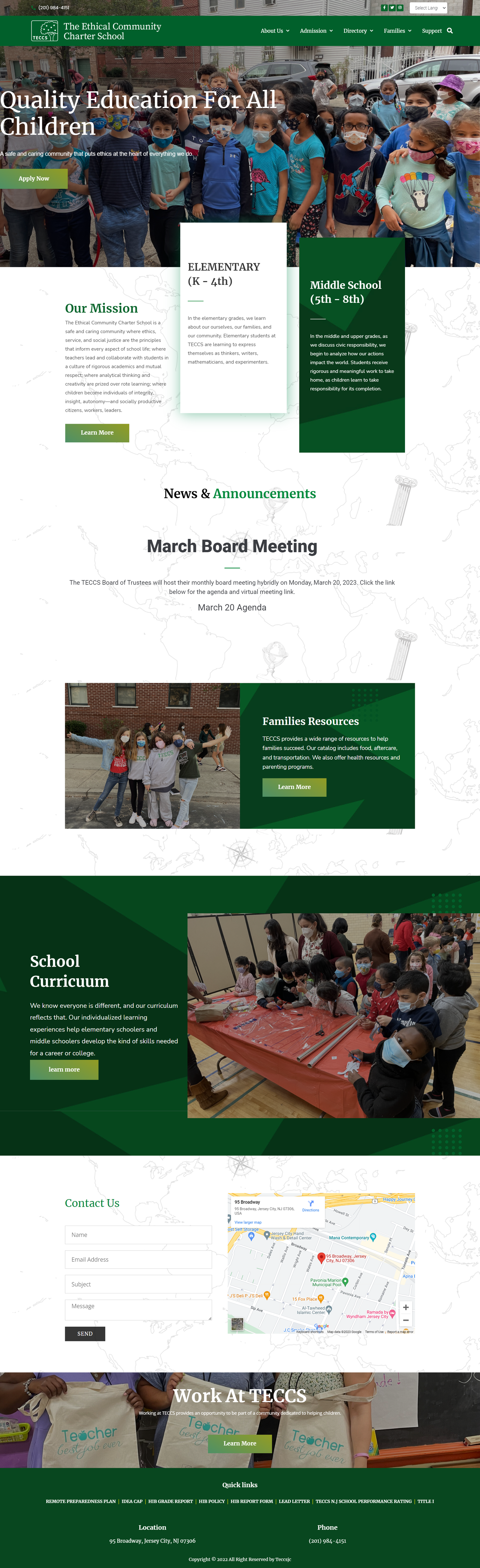 a screenshot of children education website