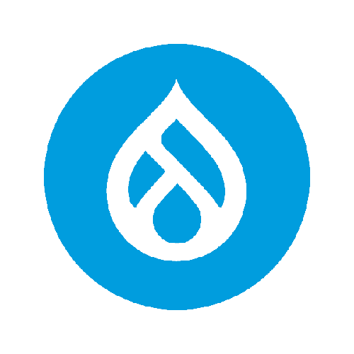 a blue circle with a blue logo